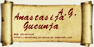 Anastasija Gucunja vizit kartica
